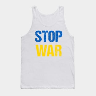 Stop War (Ukrainian flag colors) Tank Top